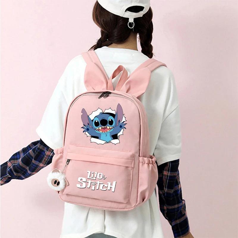 Cute Lilo & Stitch Backpack for kids, teens, and adults. Perfect for school, casual use, or as a birthday gift