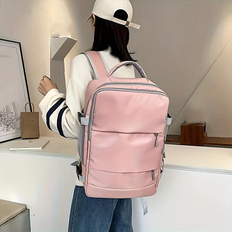 Travel Backpack Women Large Capacity Waterproof Anti-Theft Casual Daypack Bag with Luggage Strap & USB Charging Port Backpacks