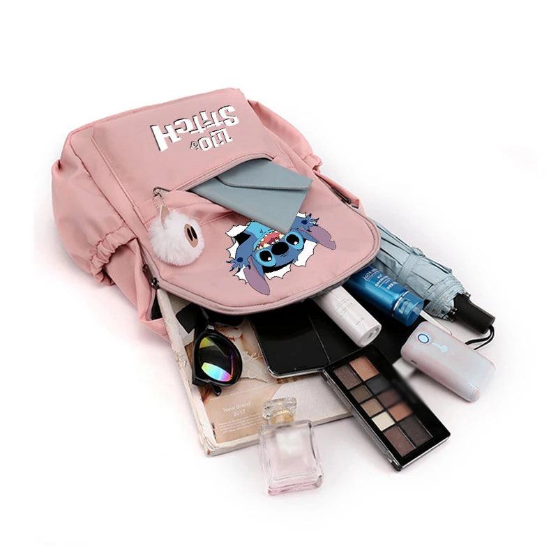 Cute Lilo & Stitch Backpack for kids, teens, and adults. Perfect for school, casual use, or as a birthday gift